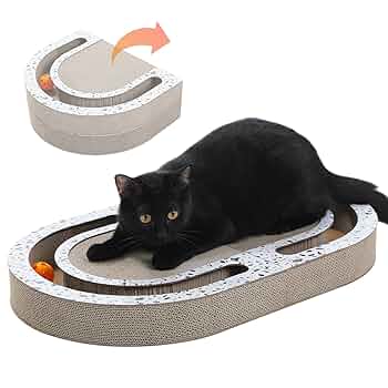 Amazon | PAWZ Road 猫 爪とぎ 段ボール 2way おもちゃ付き 猫爪